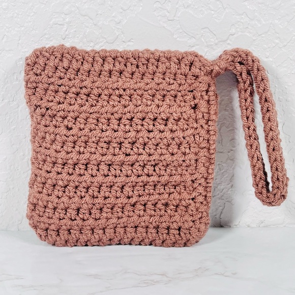 Brown Crochet Wristlet - Picture 3 of 11